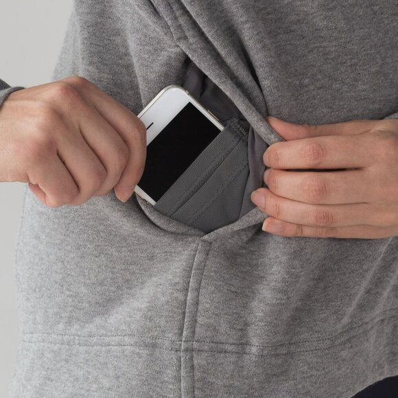 Lululemon Wind Down Pullover Heathered Medium Grey/Slate Size 10 - Picture 14 of 15